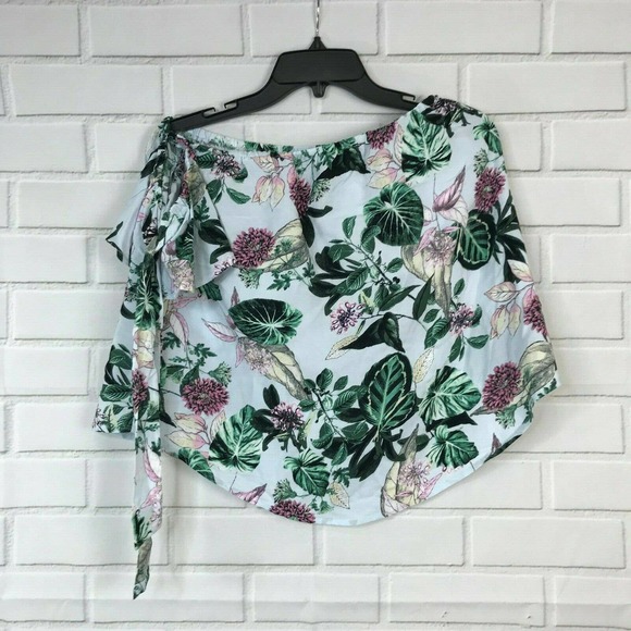 Gypsies Womens Moondust Off The Shoulder Spring Floral Blouse Size S $34 NWT - Picture 4 of 5